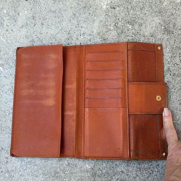 Gucci rust Leather wallet - Picture 4 of 12